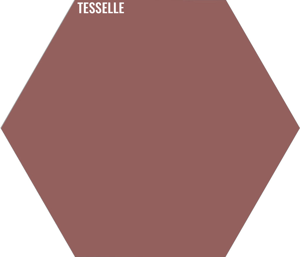 Cinnamon 8111 - 9"x8" Hexagonal Cement Tile