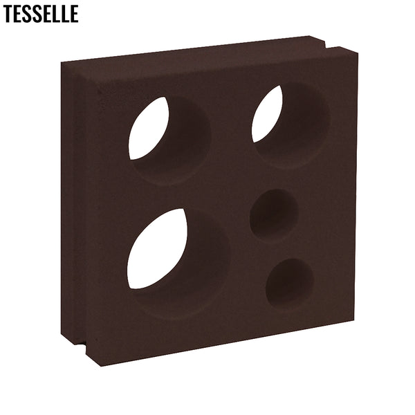 Circlet Espresso Brown 7.5" Cement Breeze Block 2