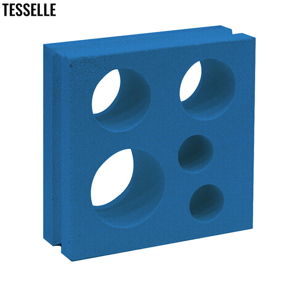 Circlet River Blue  7.5" Cement Breeze Block 2