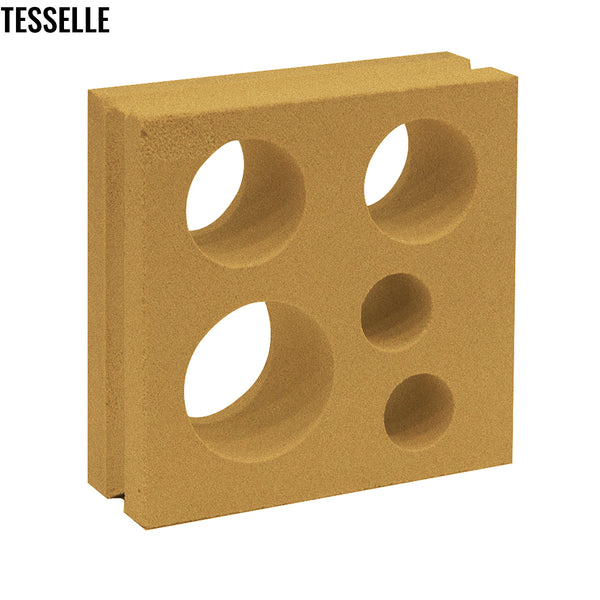 Circlet Saffron Yellow 7.5" Cement Breeze Block 2