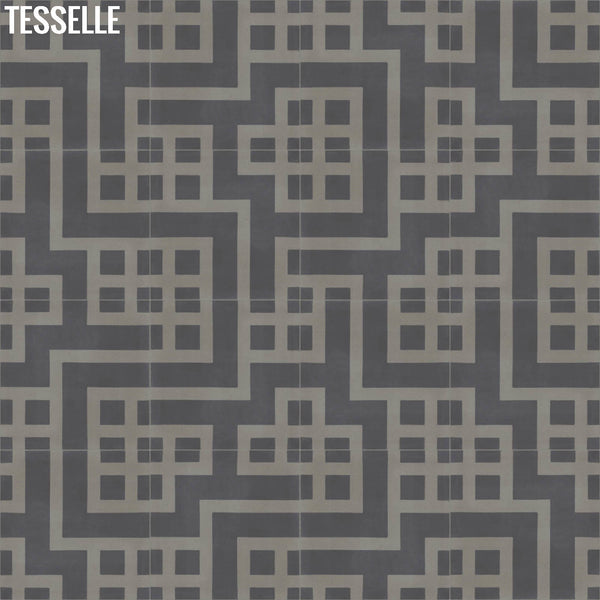 Circuit Cement Tile - Spark Layout 6