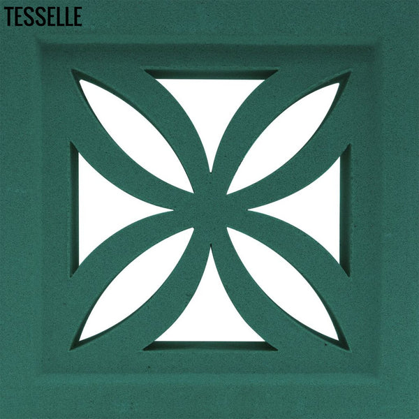 Clover Jade Green 7.5" Cement Breeze Block