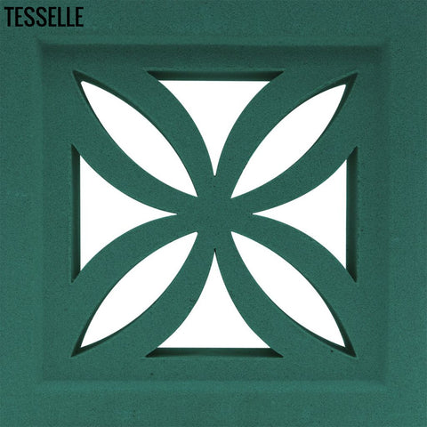 Clover Jade Green 7.5" Cement Breeze Block