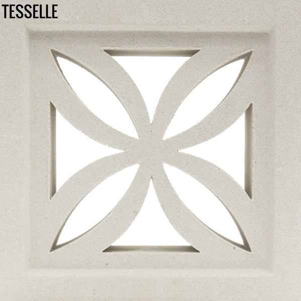 Clover White 7.5" Cement Breeze Block