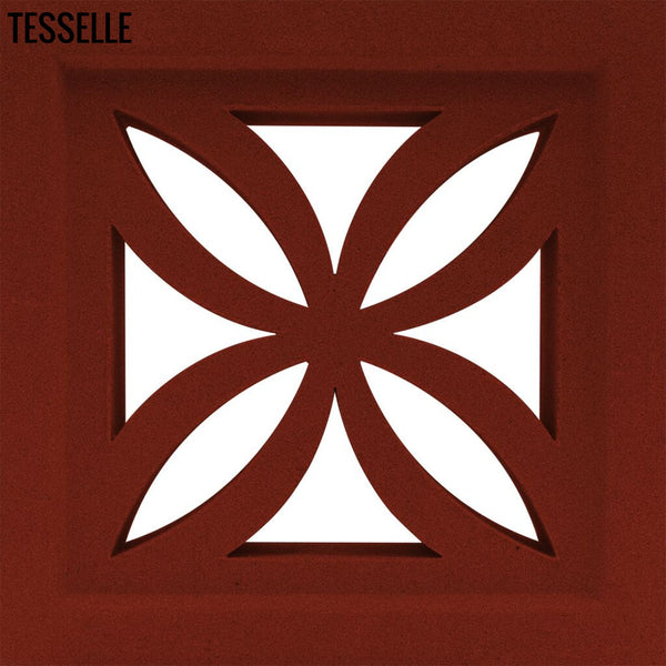 Clover Scarlet Red 7.5" Cement Breeze Block