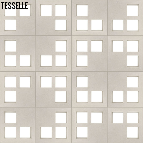 Concourse Lily White 7.5" Cement Breeze Block Layout 1