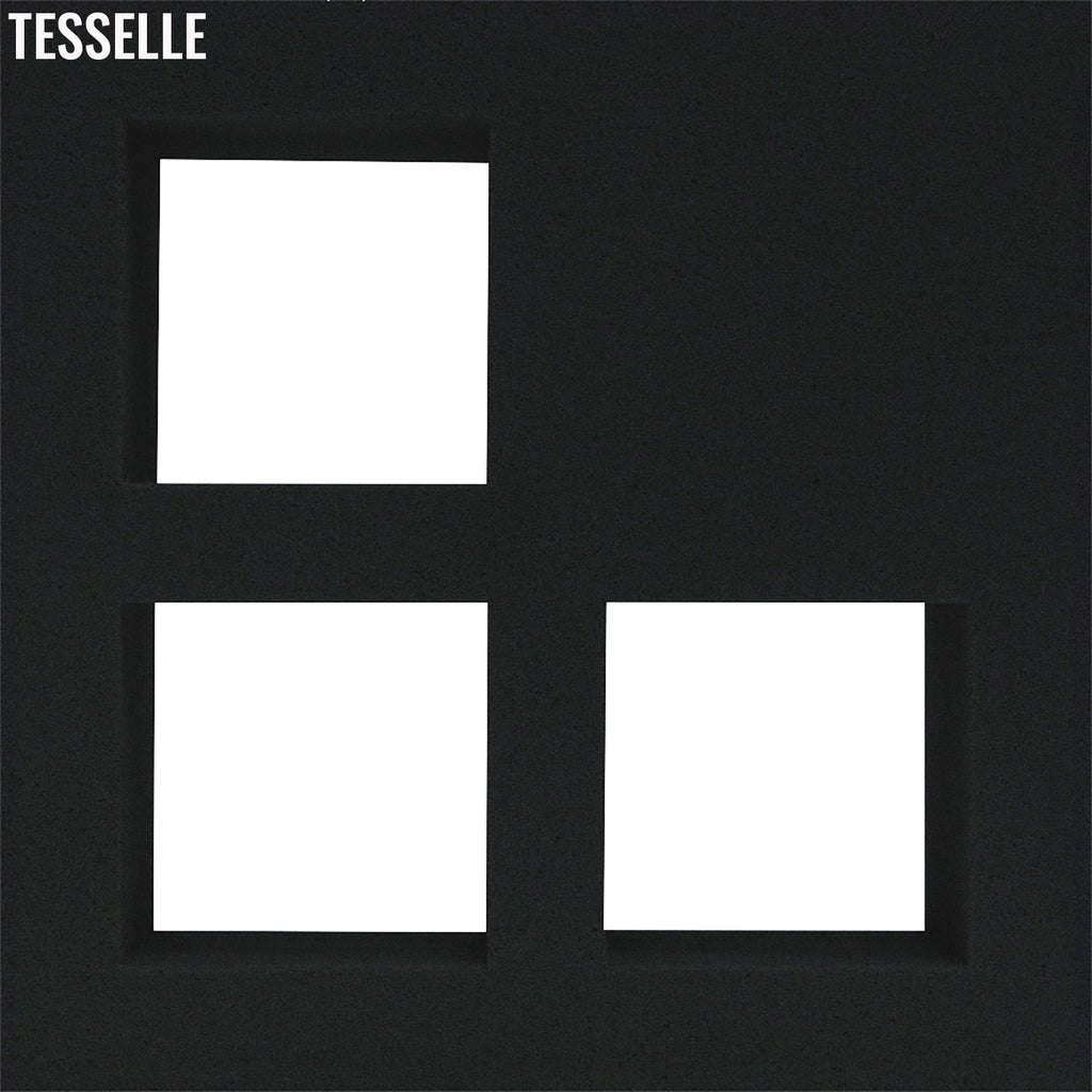 Concourse Coal Black 7.5" Cement Breeze Block