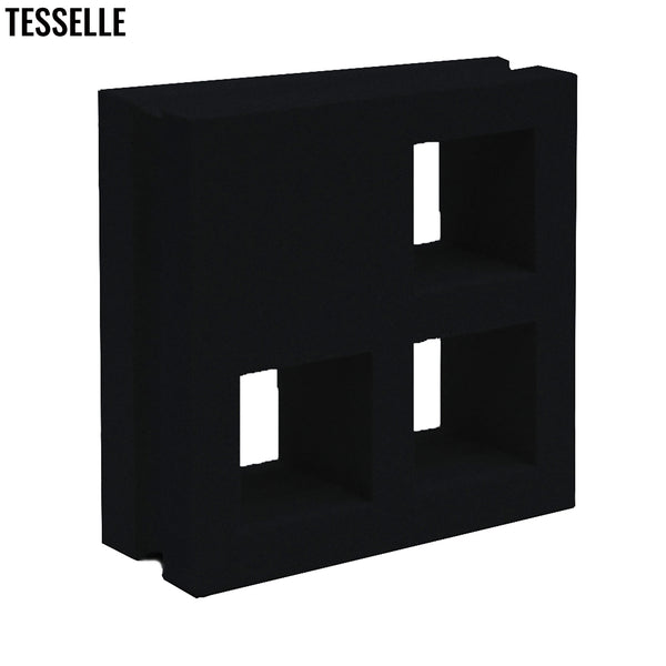 Concourse Coal Black 7.5" Cement Breeze Block 1