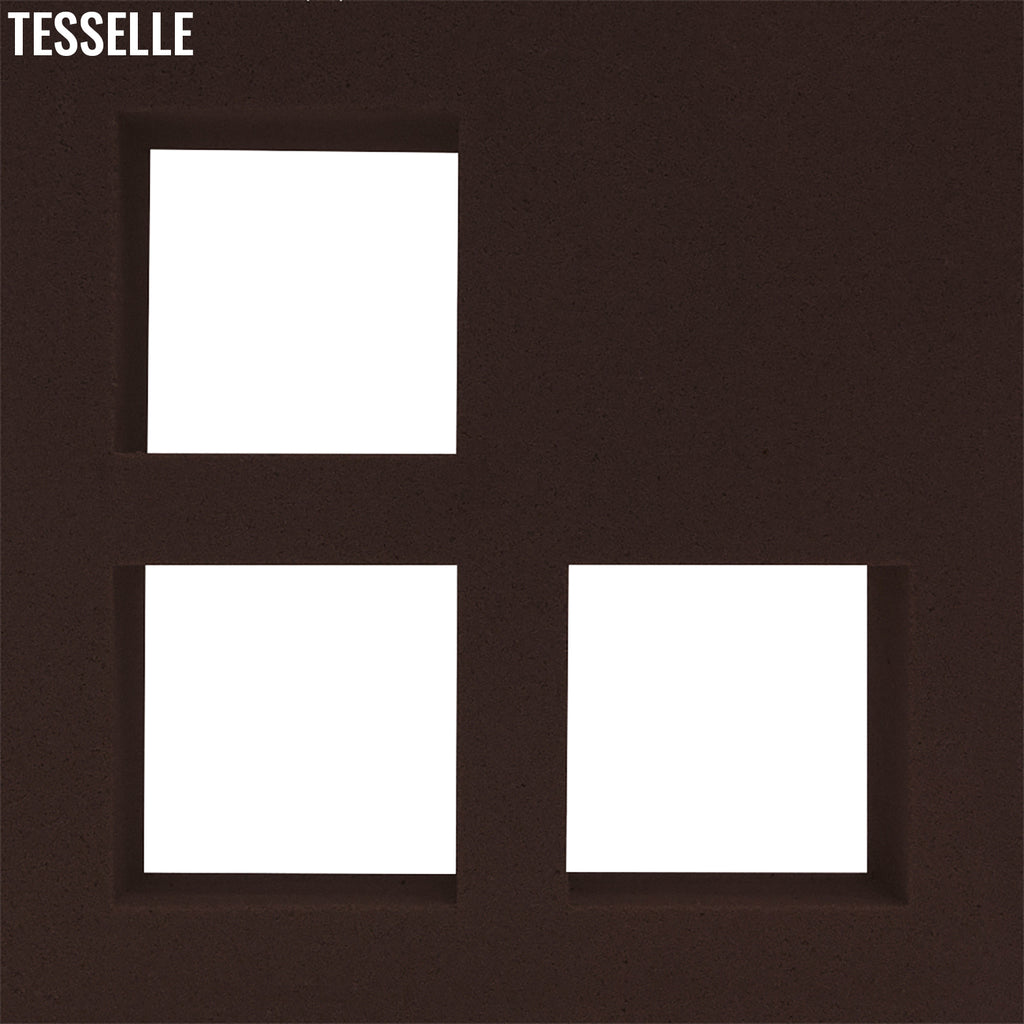 Concourse Espresso Brown 7.5" Cement Breeze Block
