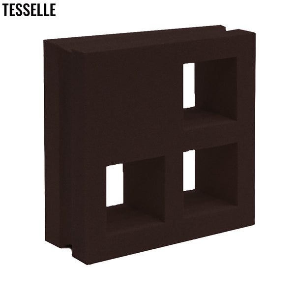Concourse Espresso Brown 7.5" Cement Breeze Block 1