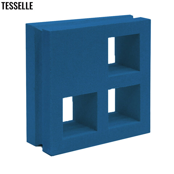 Concourse River Blue  7.5" Cement Breeze Block 1