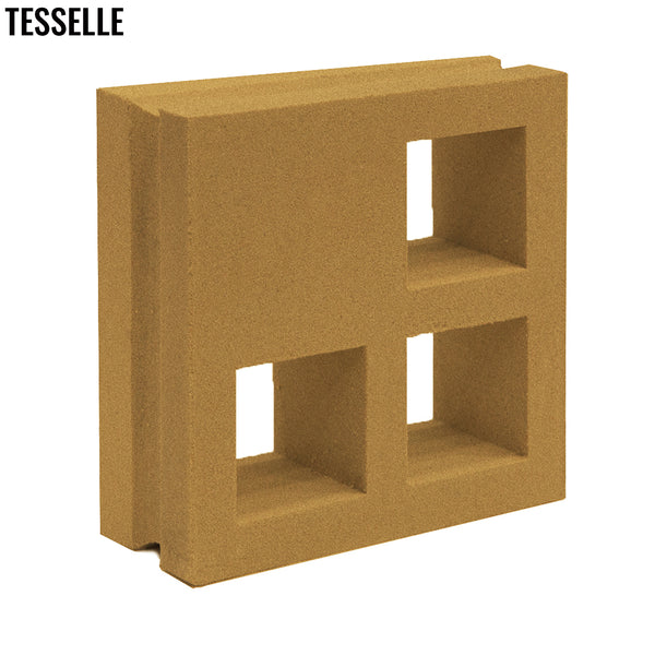 Concourse Saffron Yellow 7.5" Cement Breeze Block 1