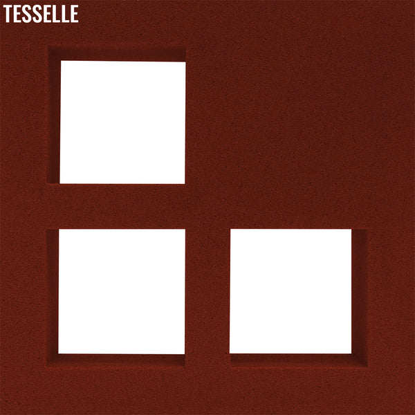 Concourse Scarlet Red  7.5" Cement Breeze Block