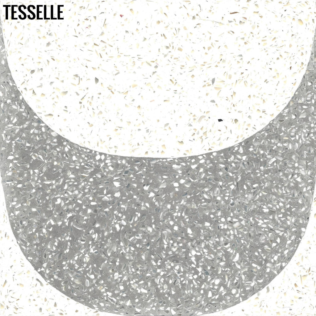 Copacabana Silveira 8" Square Terrazzo Cement Tile1