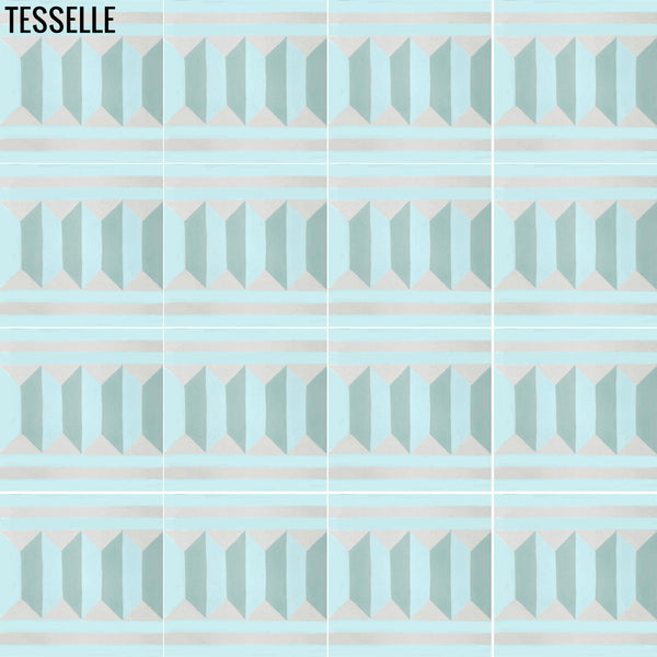 Cordoba Skyline 8" Square Cement Tile 1