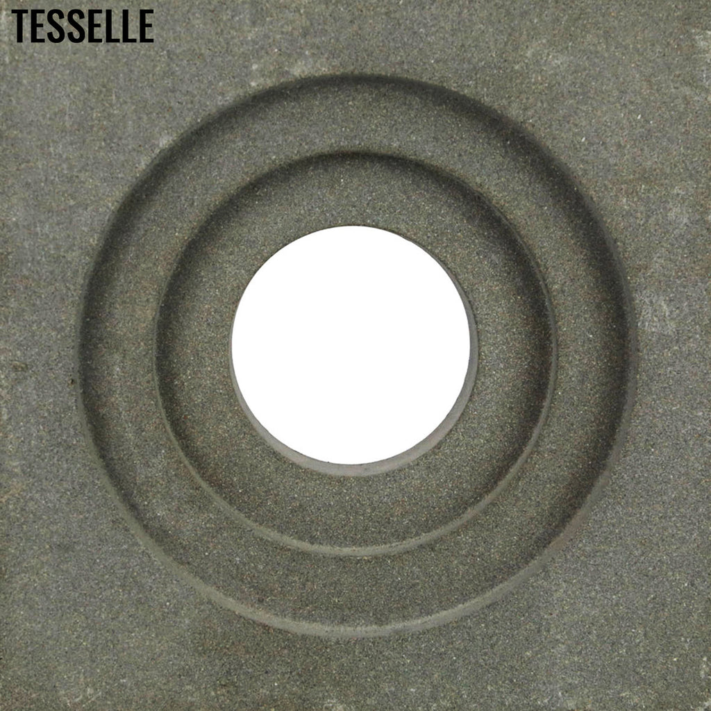 Crater Natural Cement 7.5" Breeze Block | Grey