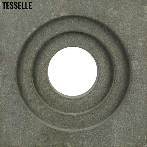 Crater Natural Cement 7.5" Breeze Block | Grey