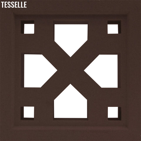 Crossing Espresso Brown 7.5" Cement Breeze Block