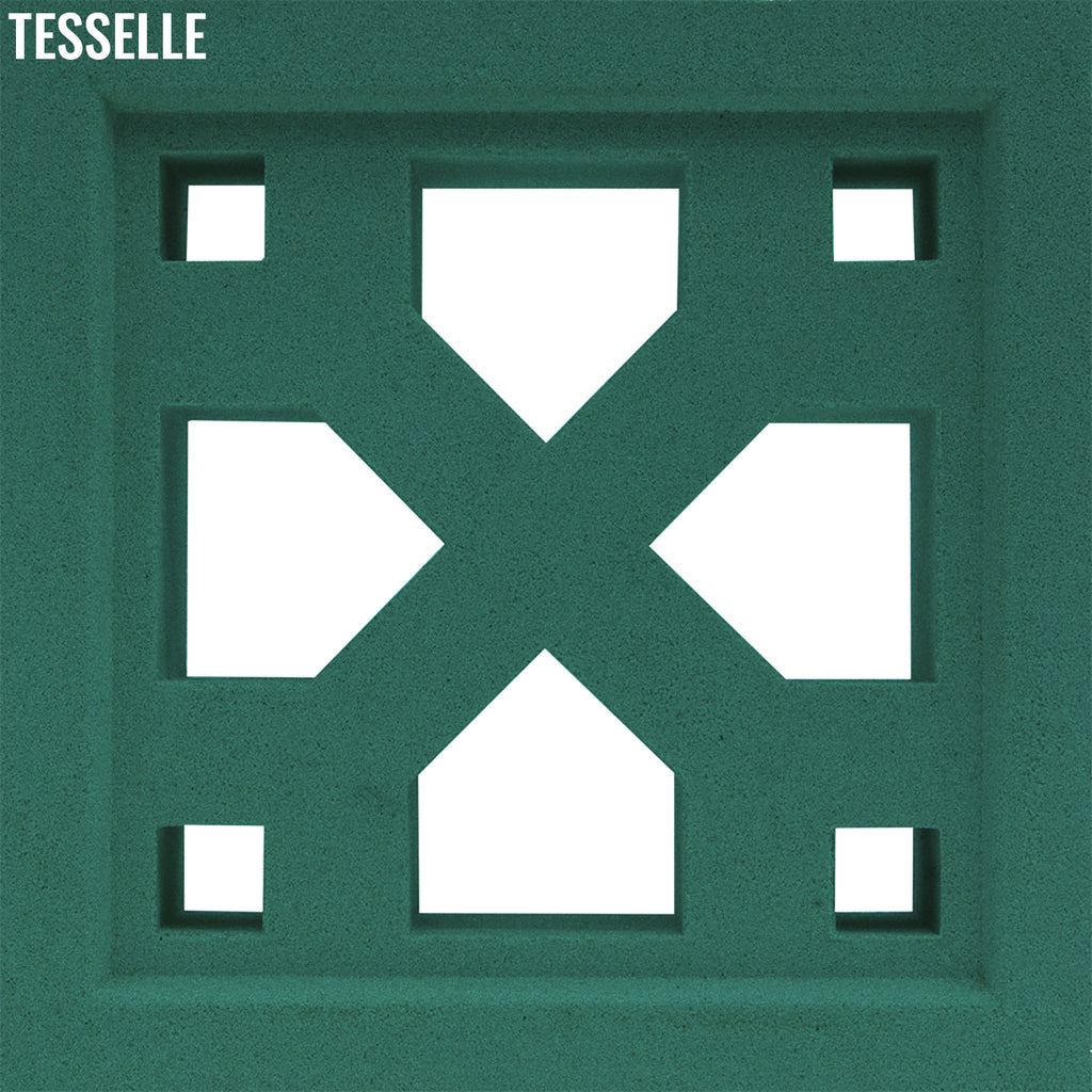 Crossing Jade Green 7.5" Cement Breeze Block