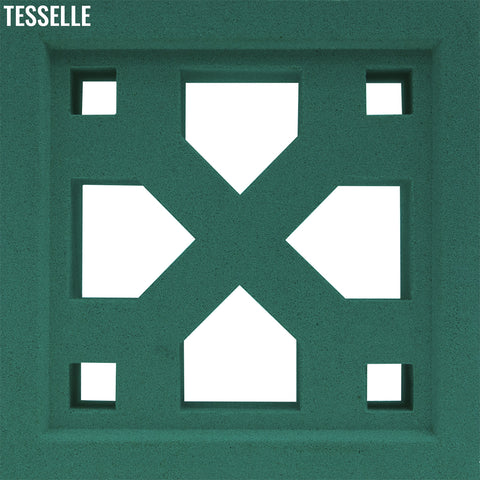 Crossing Jade Green 7.5" Cement Breeze Block
