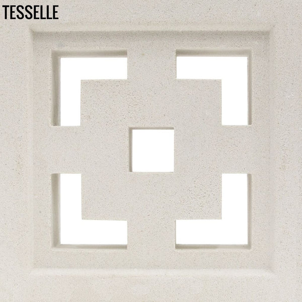 Crossroads Lily White 7.5" Cement Breeze Block