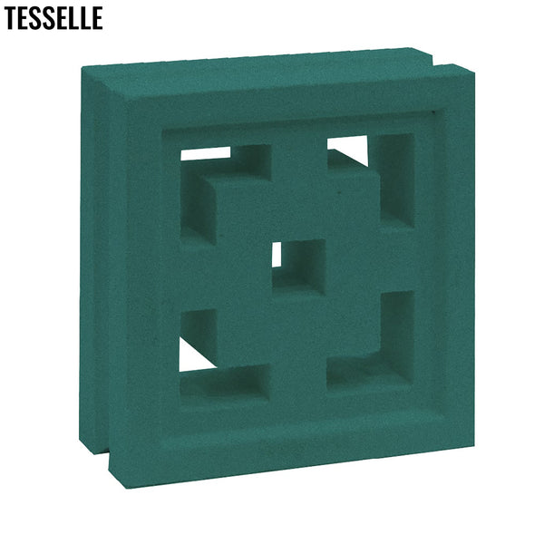Crossroads Jade Green 7.5" Cement Breeze Block 2