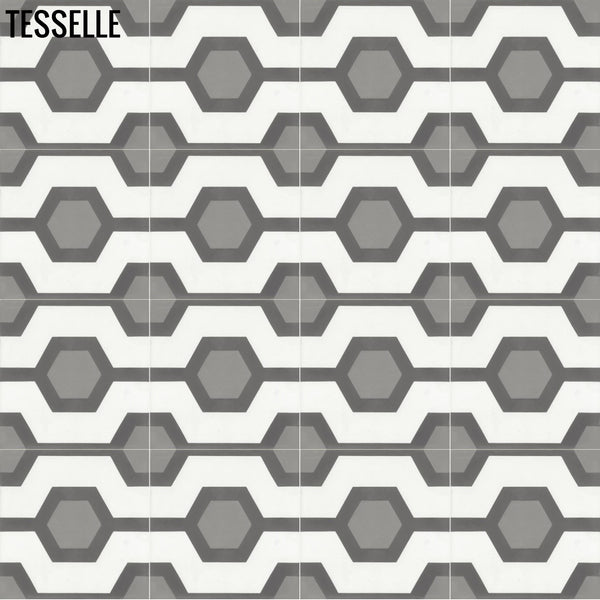 Delano Misona 8" Square Cement Tile horizontal