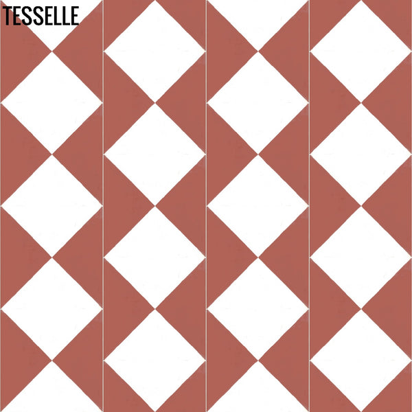 Dimension Mandarin 8" Square Cement Tile