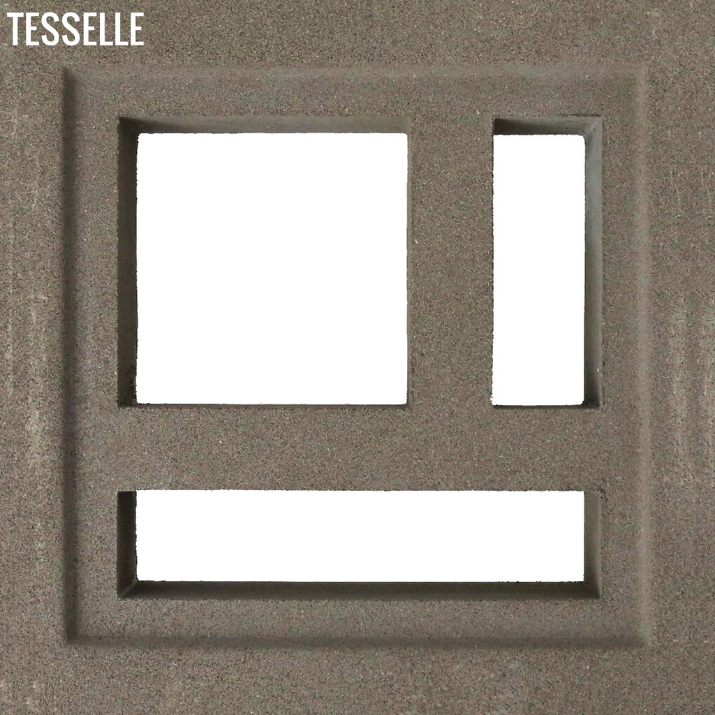 Divisia Natural Cement 7.5" Breeze Block | Grey