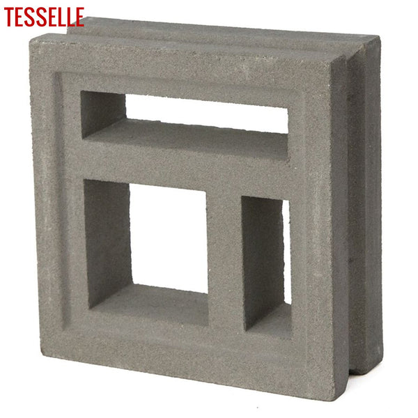 Divisia Natural Cement 7.5" Breeze Block | Grey 2