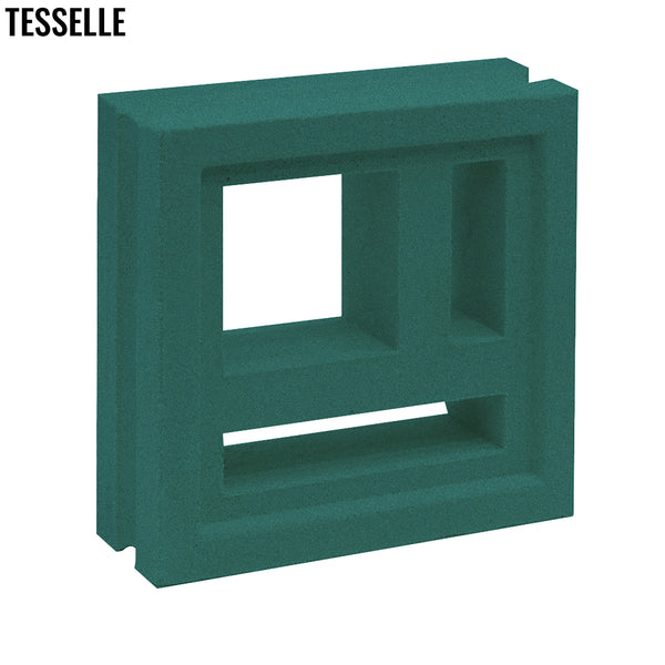 Divisia Jade Green 7.5" Cement Breeze Block 2