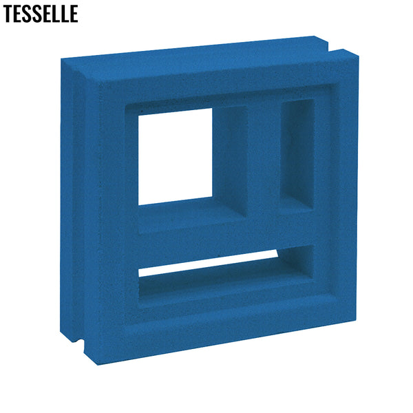 Divisia River Blue 7.5" Cement Breeze Block 1