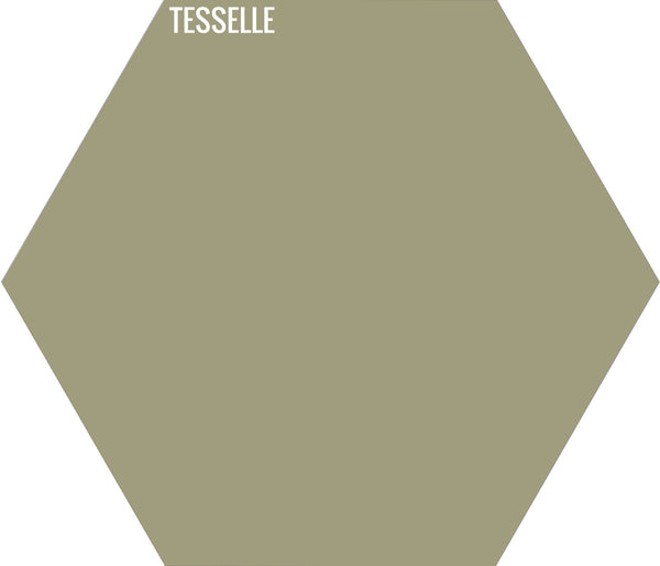 Fern 3032 - 9"x8" Hexagonal Cement Tile