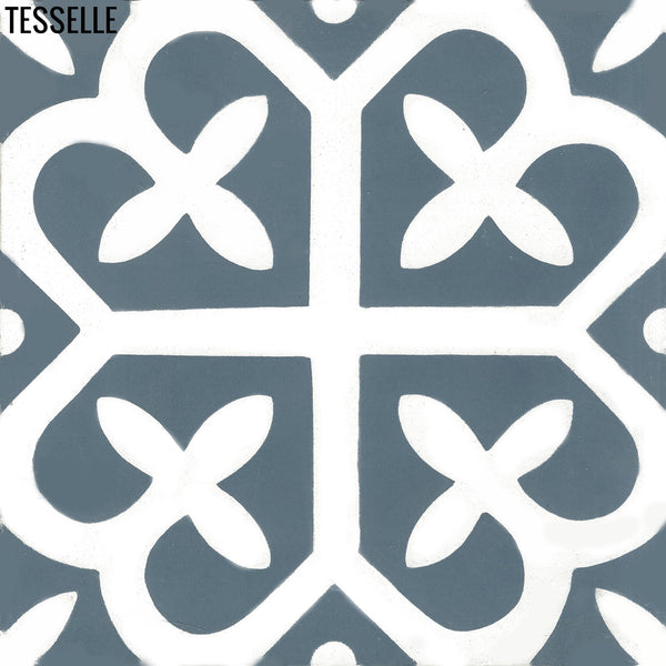 Filigree Ocean 8" Square Cement Tile