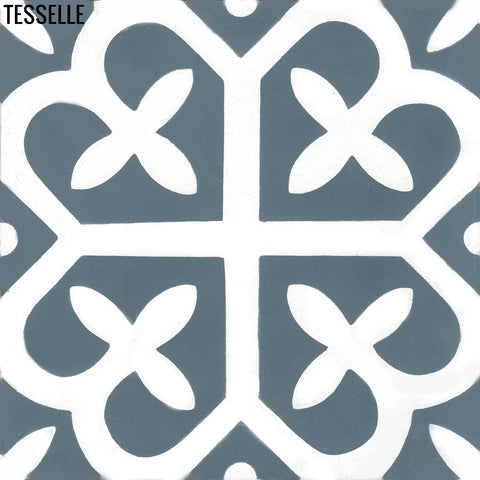 Filigree Ocean 8" Square Cement Tile