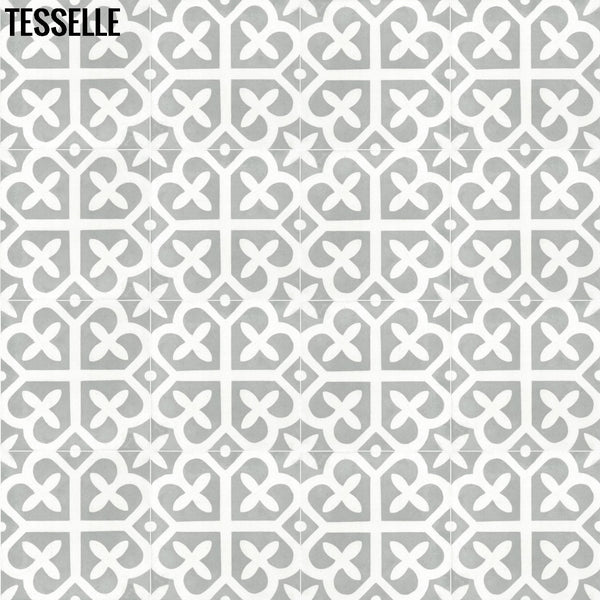 Filigree Terrace 8" Square Cement Tile 1