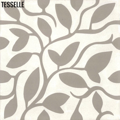Fine Vine 8"x8" Square Cement Tile - Marquis