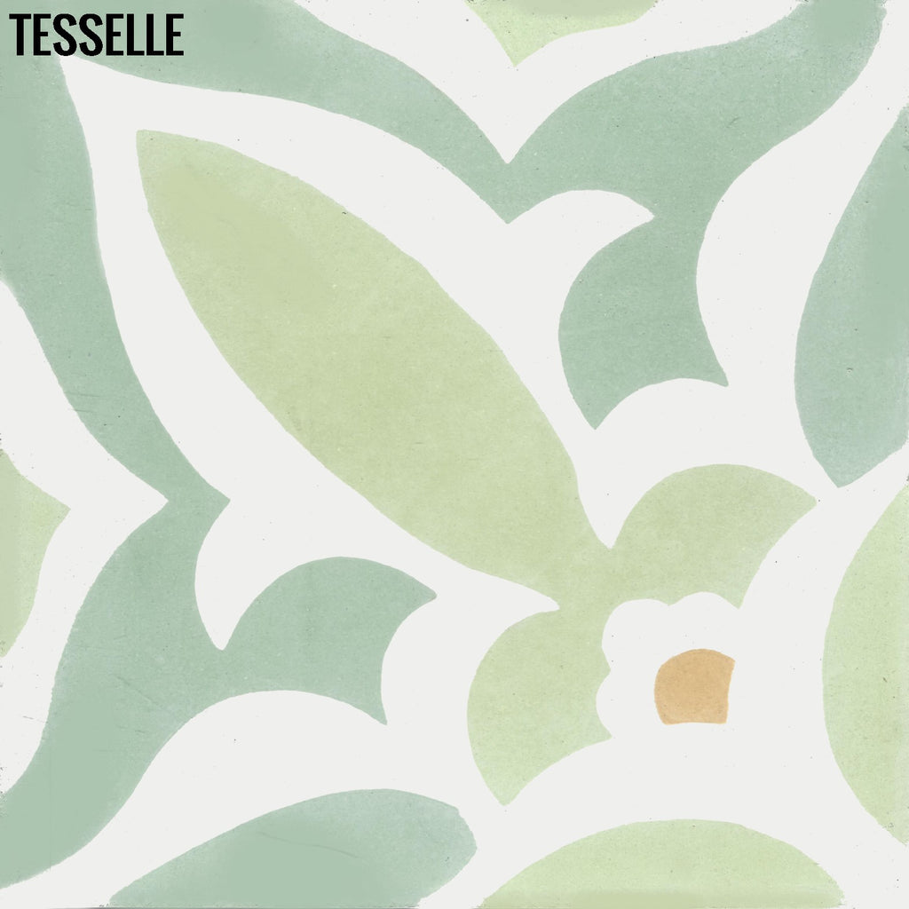 Fiore Laurel 8" Square Cement Tile