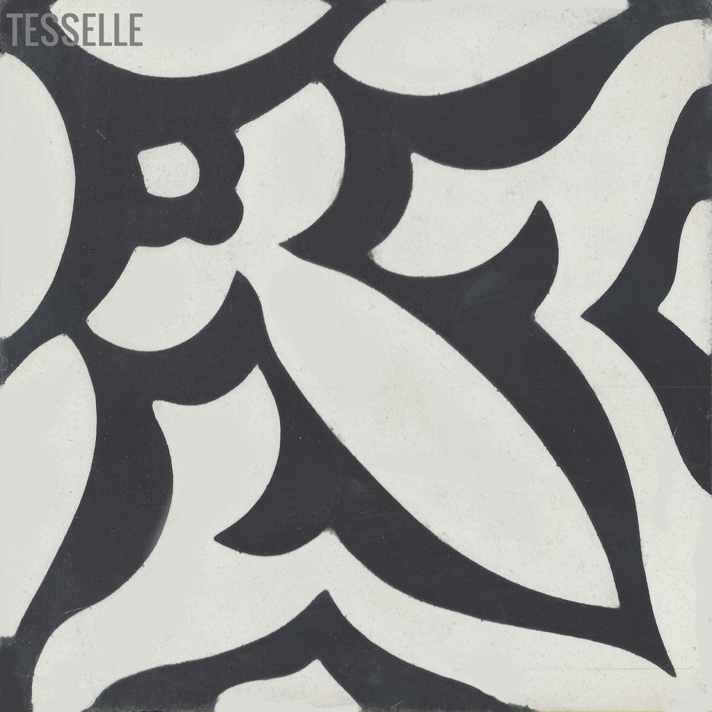 Fiore Nerobia 8" Square Cement Tile