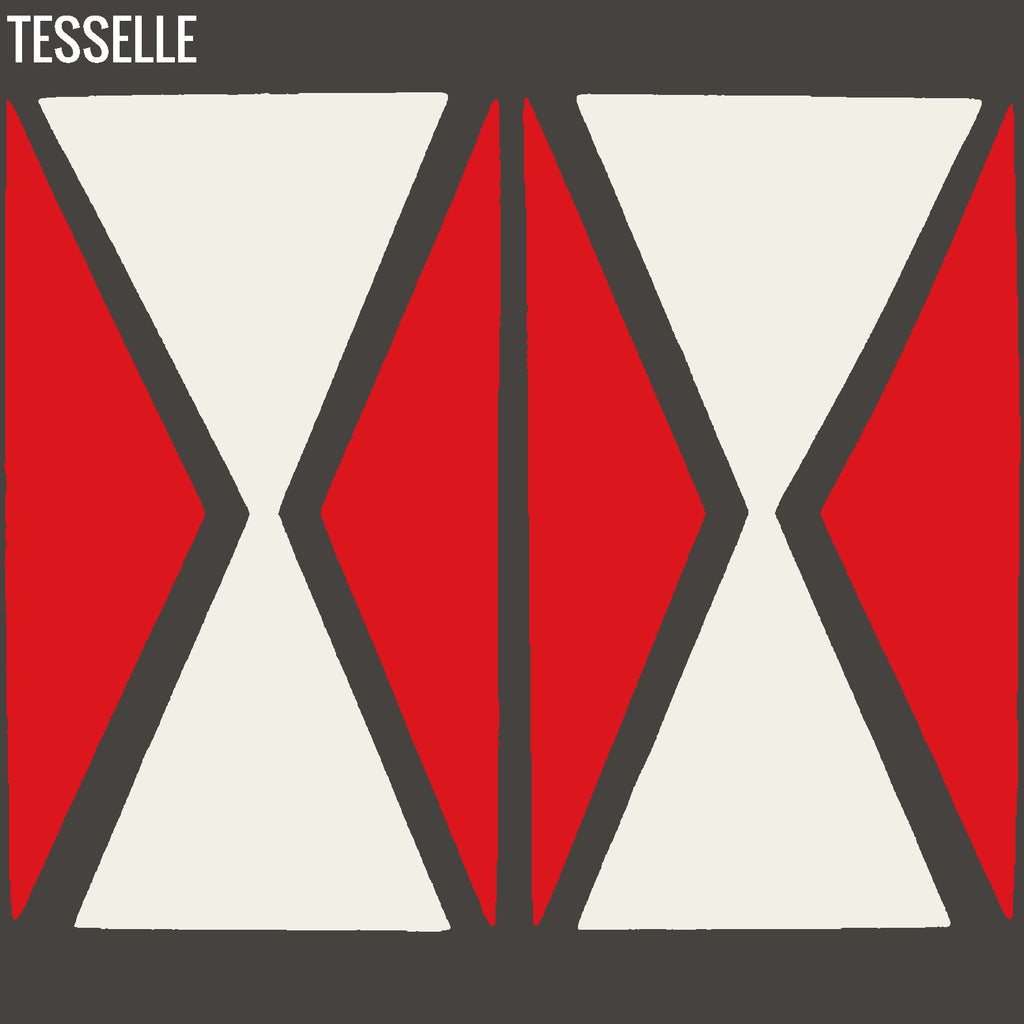 Tapa Flame Hourglass 8" Square Cement Tile by Shag
