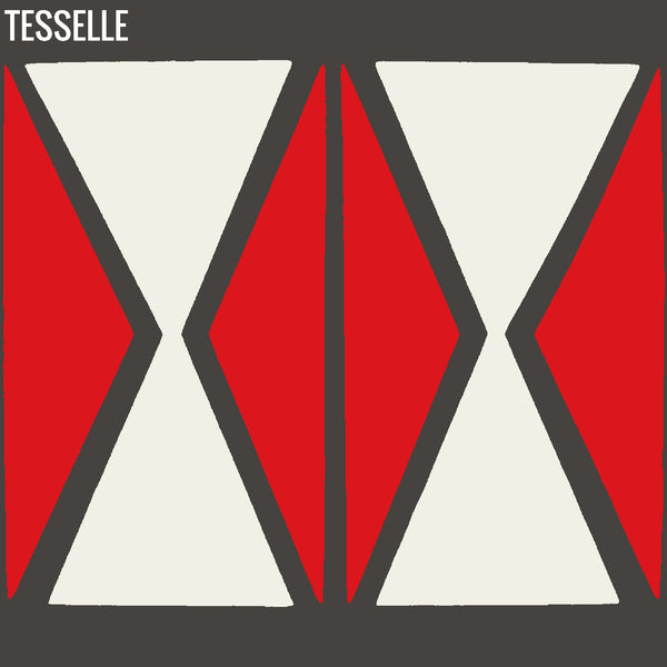 Tapa Flame Montage - 8" Square Cement Tiles by Shag Hourglass