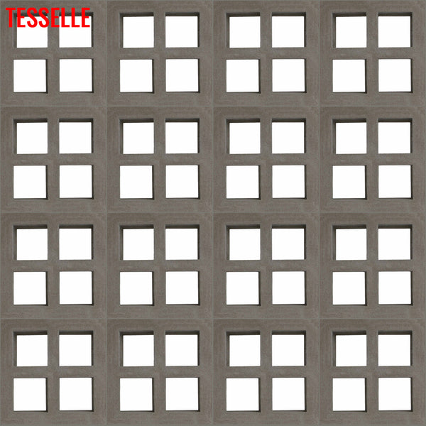 Foursquare Natural Cement 7.5" Breeze Block | Grey 1