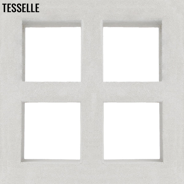 Foursquare Lily White 7.5" Cement Breeze Block
