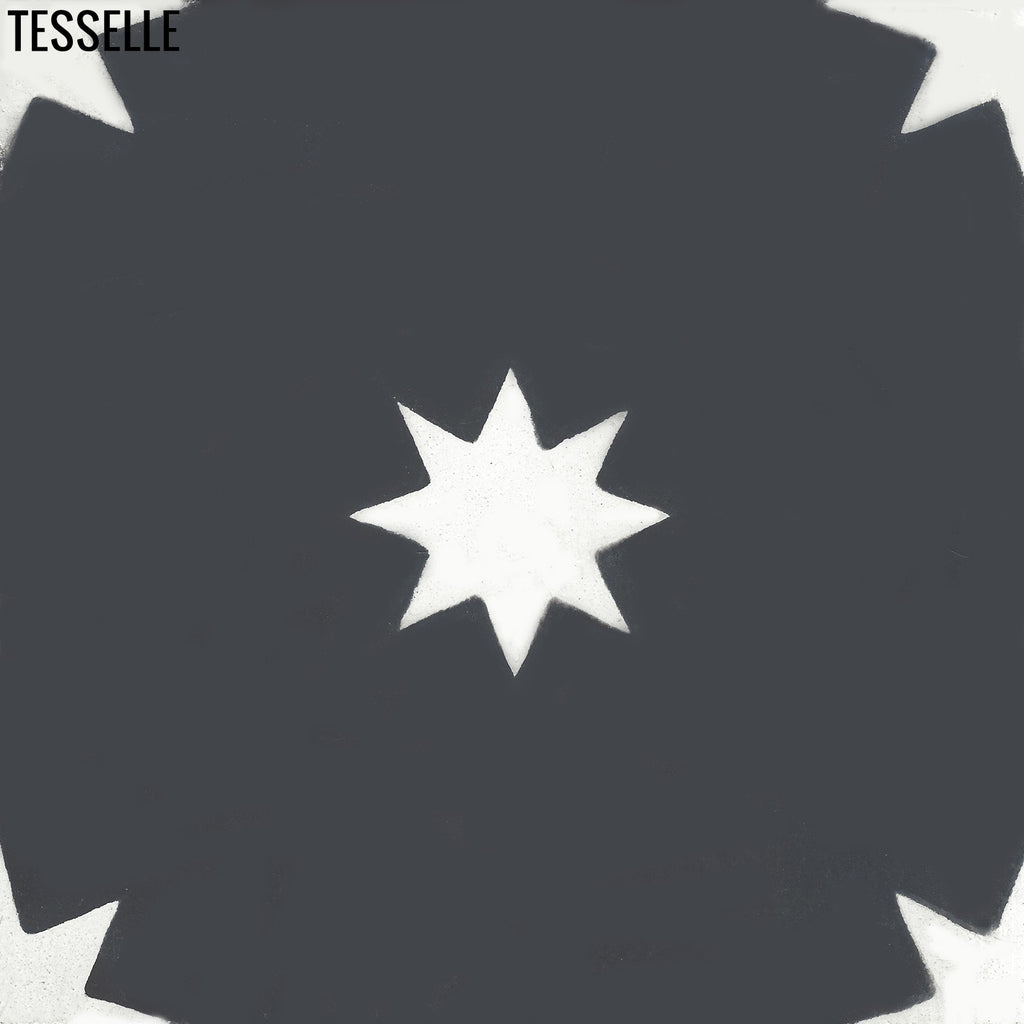 Galaxy Onyx 8" Square Cement Tile