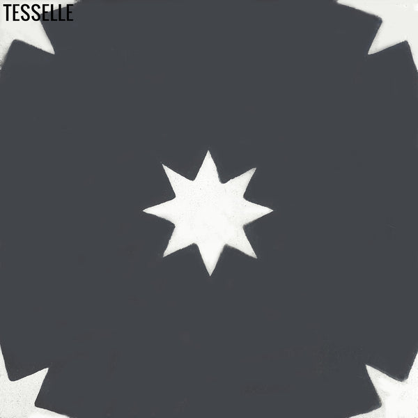 Galaxy Onyx 8" Square Cement Tile