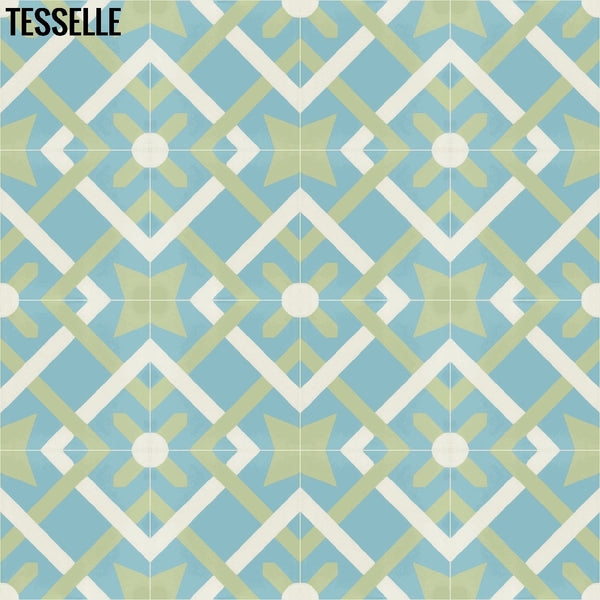Gazebo Spring 8" Square Cement Tile Repeat