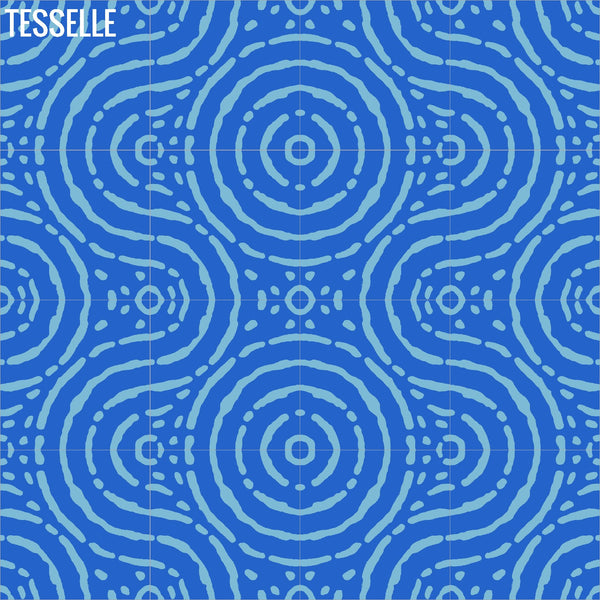 Grotta Azzurra 8" Square Cement Tile 5