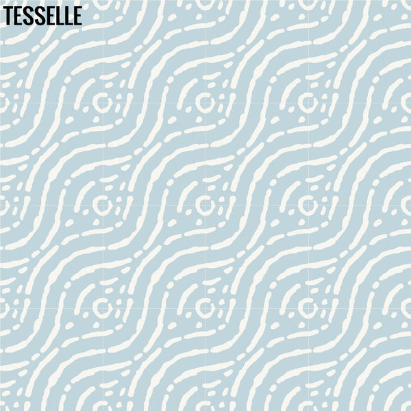 Grotta Nebbia 8" Square Cement Tile Layout 1