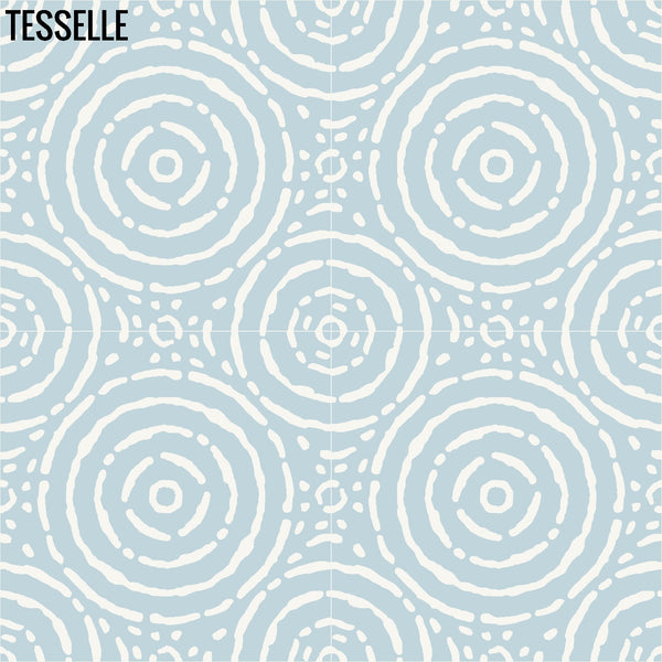 Grotta Nebbia 8" Square Cement Tile Layout  2