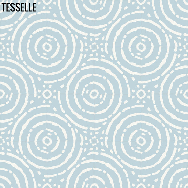 Grotta Nebbia 8" Square Cement Tile Layout  6